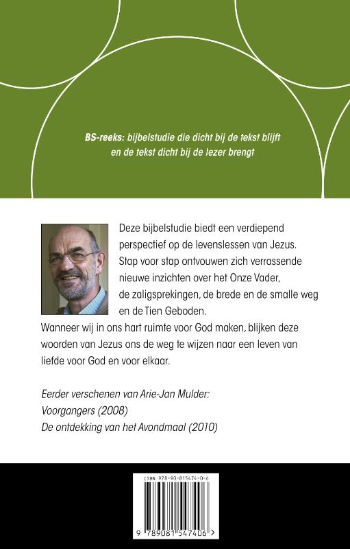 Achterkant van De Bergrede