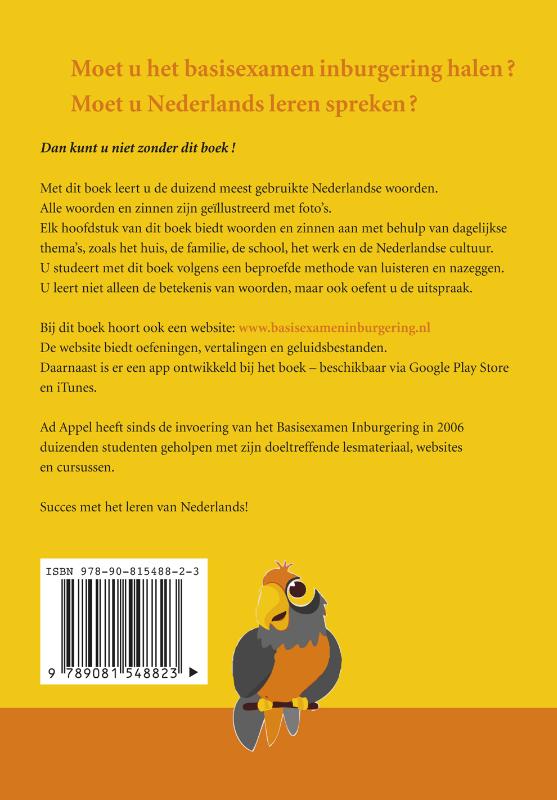 Achterkant van Basisexamen inburgering