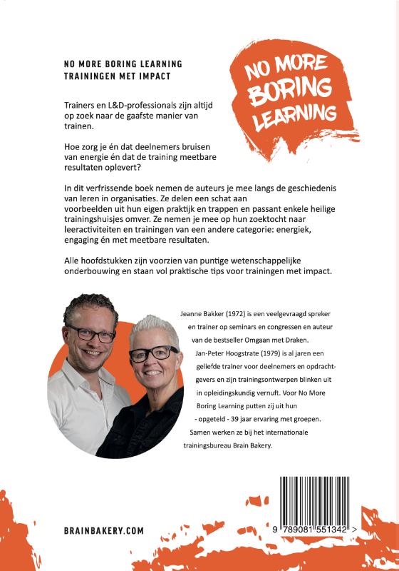 Achterkant van No More Boring Learning