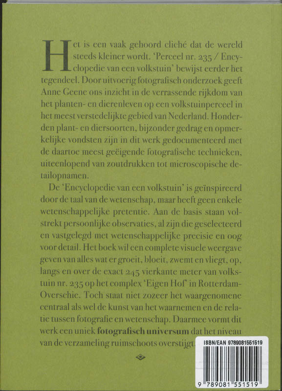 Achterkant van Encyclopedie van een Volkstuin