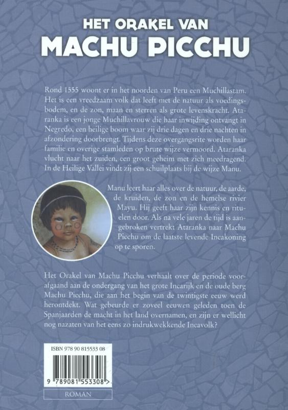 Achterkant van Het orakel van Machu Picchu