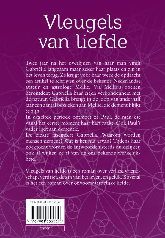 Achterkant van Vleugels van liefde