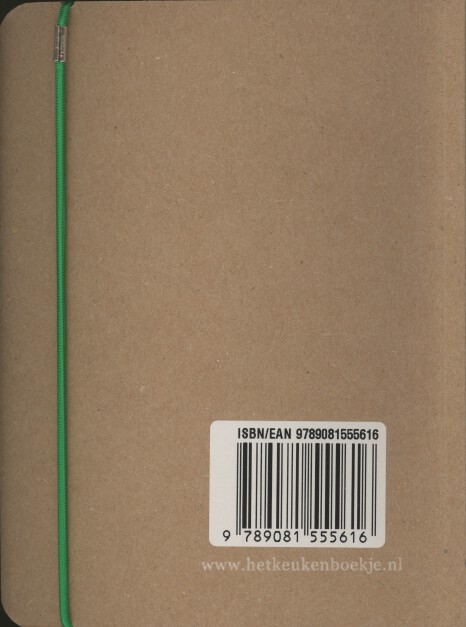 Achterkant van Het Keukenboekje