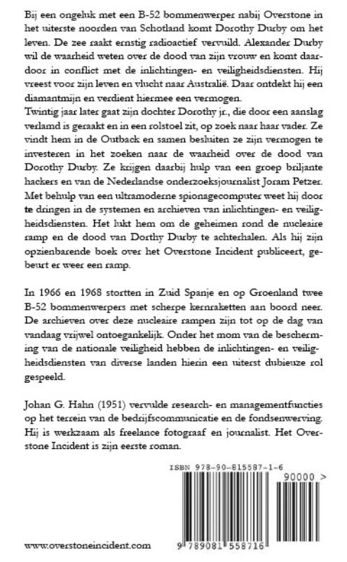 Achterkant van Het Overstone Incident