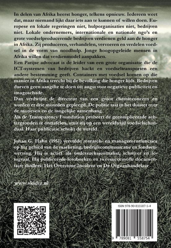 Achterkant van Honger!