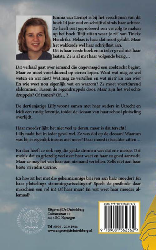 Achterkant van Tussen de regendruppels door