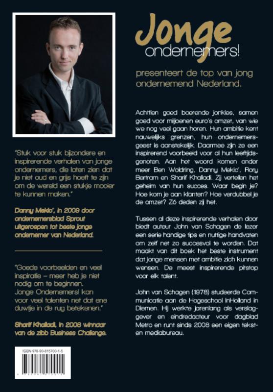 Achterkant van Jonge Ondernemers!
