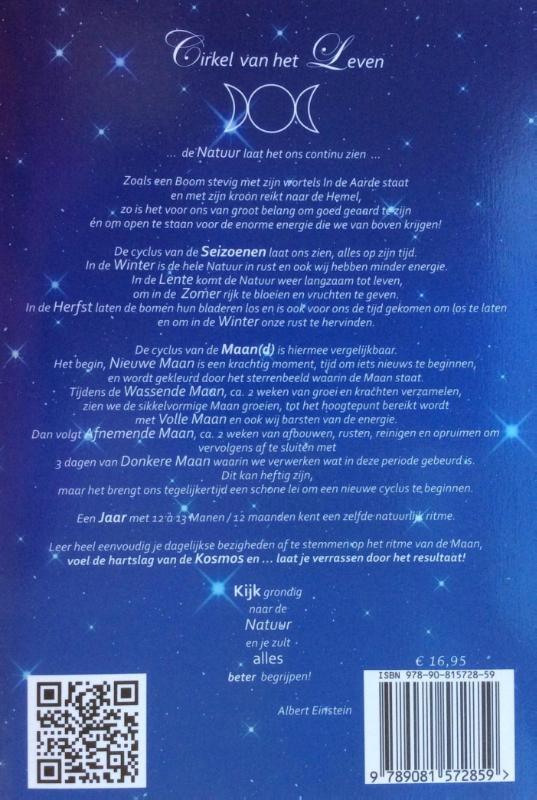Achterkant van Het geheim van de Maan & Maan-wijzer 2016