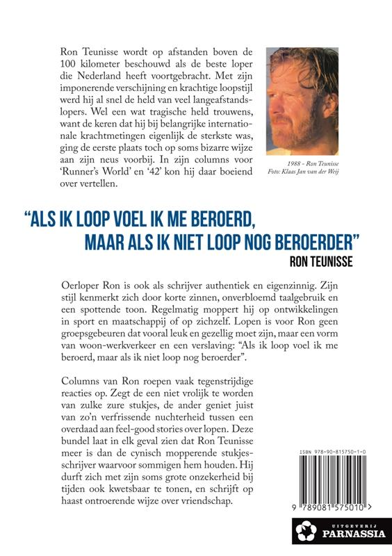 Achterkant van De koerier die nergens bij hoort