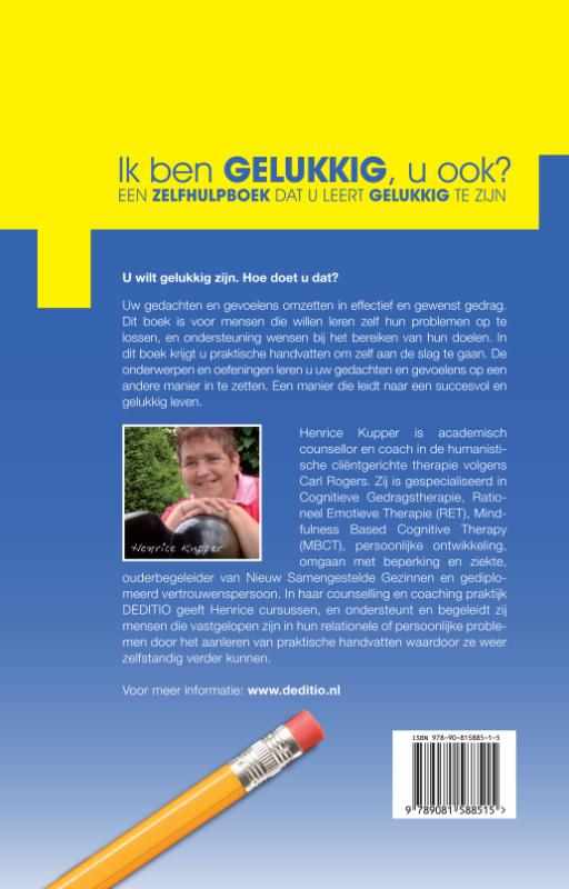 Achterkant van Ik ben GELUKKIG, u ook?