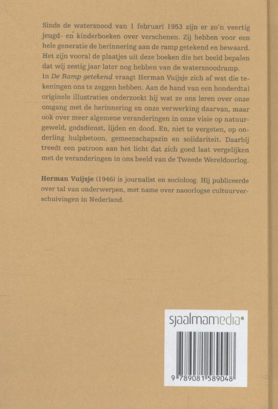 Achterkant van De ramp getekend