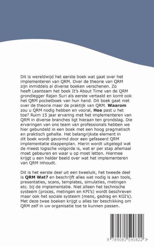 Achterkant van QRM Waarom & Hoe?