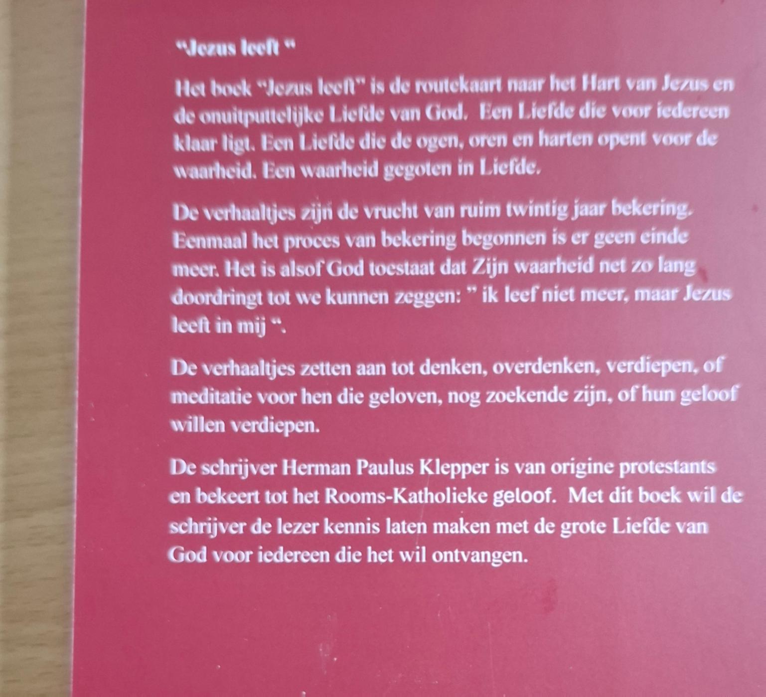Achterkant van Jezus leeft