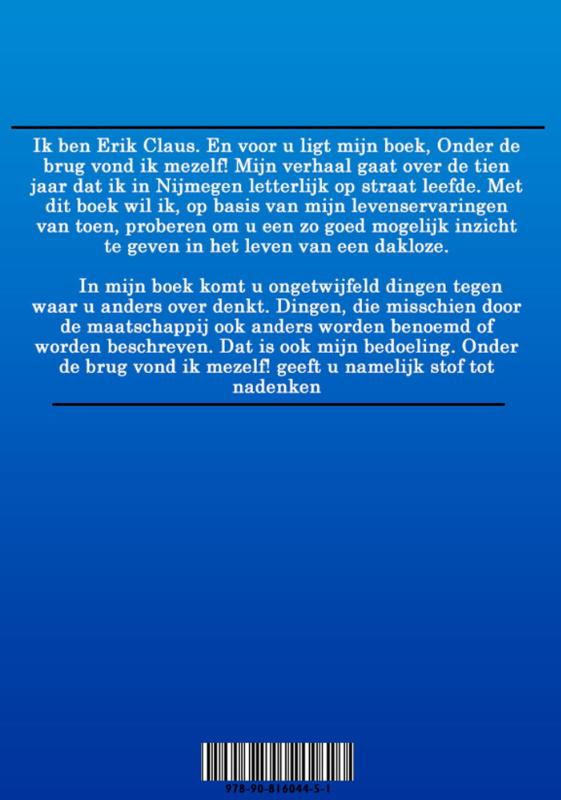 Achterkant van Onder de brug vond ik mezelf!