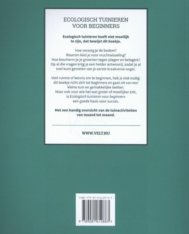Achterkant van Ecologisch tuinieren voor beginners