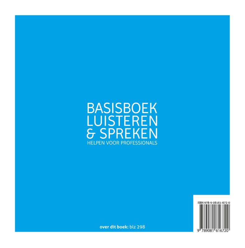 Achterkant van Basisboek luisteren en spreken