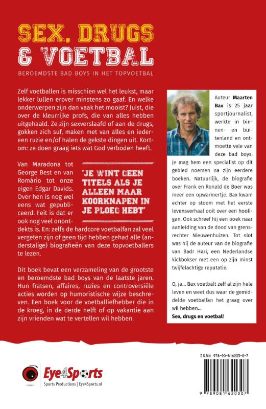 Achterkant van Sex, drugs & voetbal