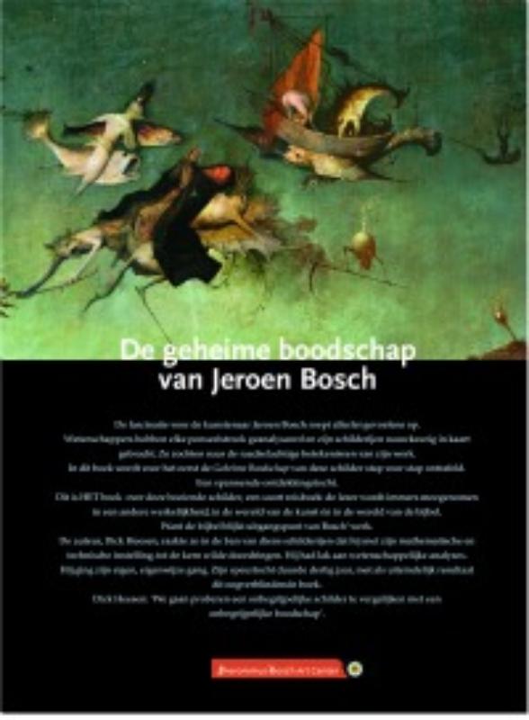 Achterkant van De geheime boodschap van Jeroen Bosch