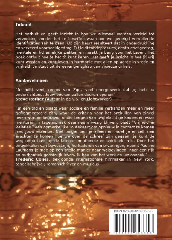 Achterkant van Vrijheid in Relaties