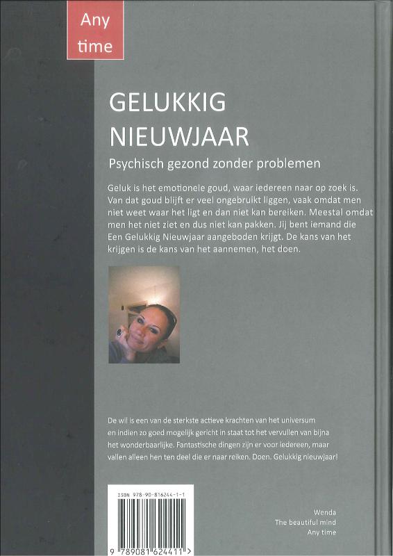 Achterkant van Gelukkig Nieuwjaar