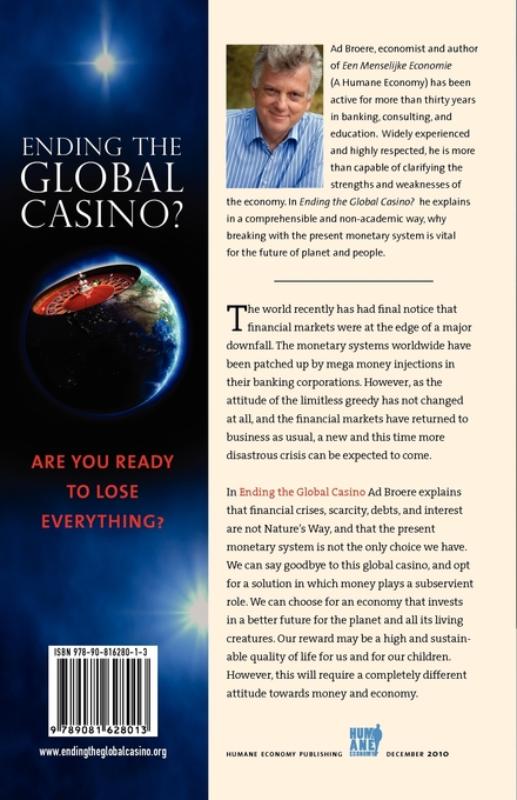 Achterkant van Ending the Global Casino?