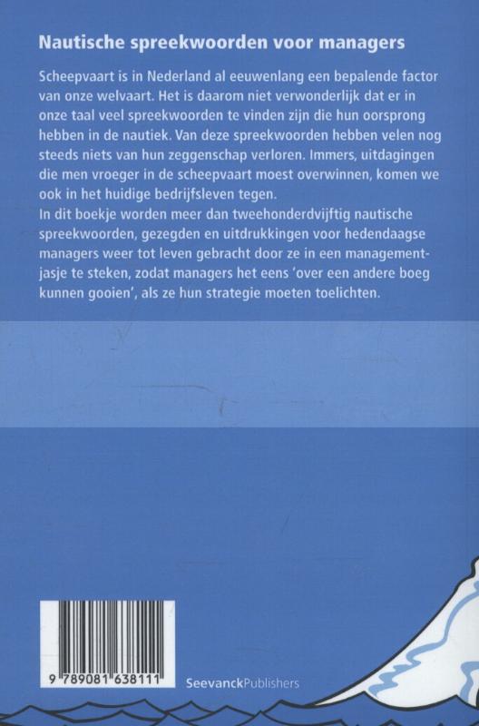 Achterkant van Nautische spreekwoorden voor managers
