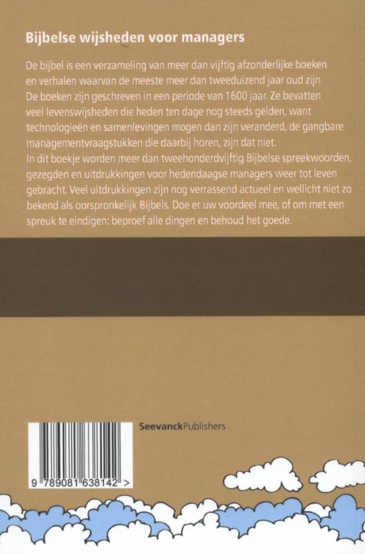 Achterkant van Bijbelse wijsheden