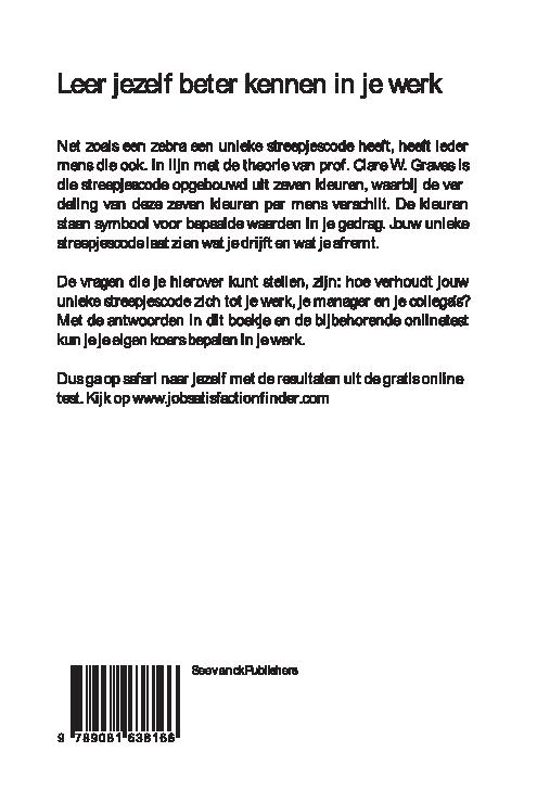 Achterkant van Wat is je gekleurde streepjescode?