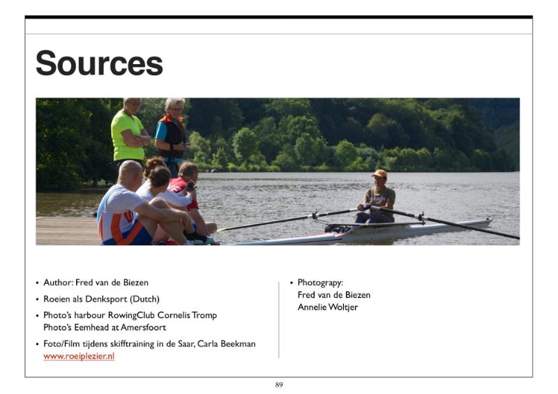 Achterkant van Rowing as mind sport