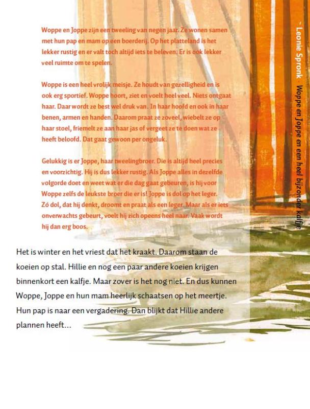 Achterkant van Woppe en Joppe en een heel bijzonder kalfje