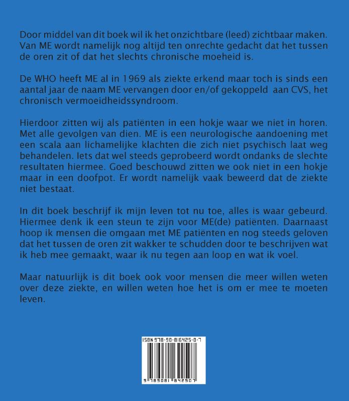 Achterkant van Nee het staat niet op mijn voorhoofd