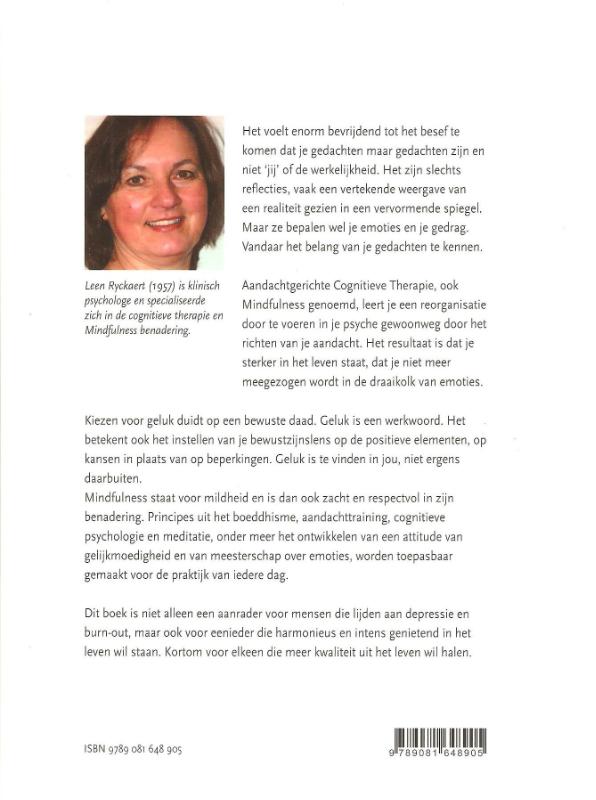 Achterkant van Je bent niet jouw gedachten
