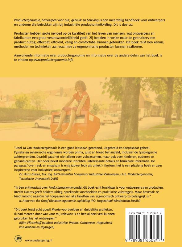 Achterkant van 2a, Fysieke en sensorische ergonomie