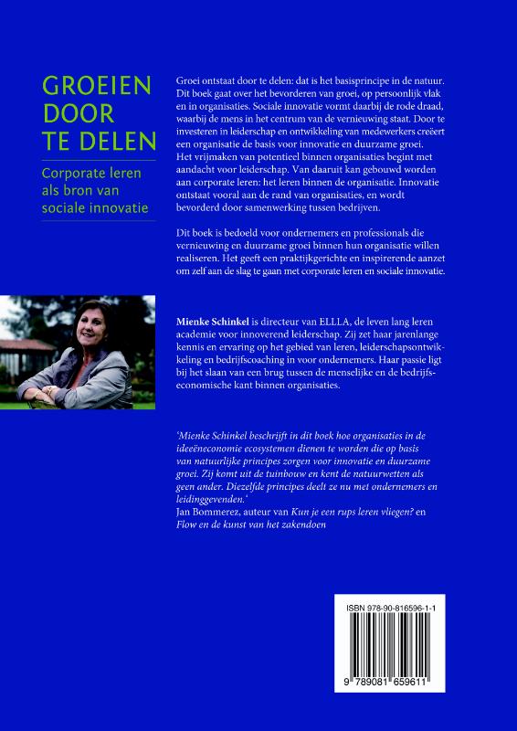 Achterkant van Groeien door te delen