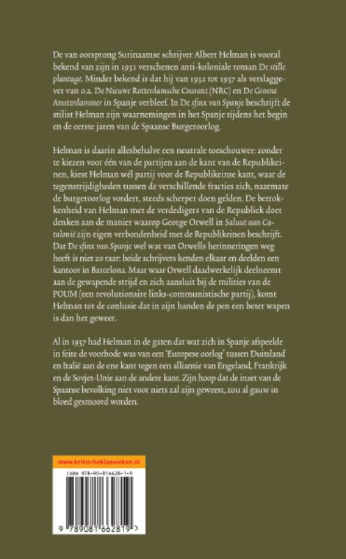 Achterkant van De sfinx van Spanje