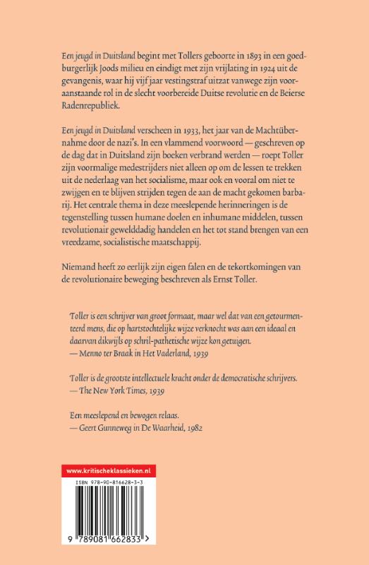 Achterkant van Een jeugd in Duitsland