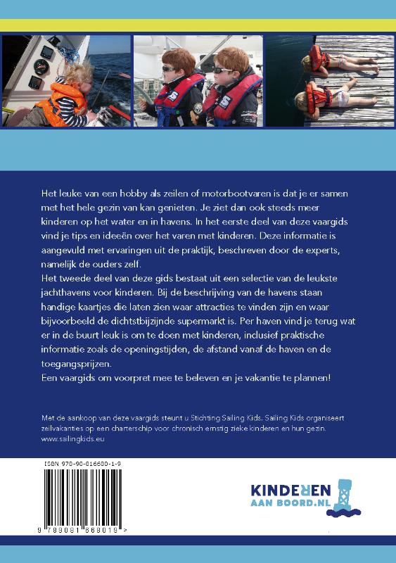 Achterkant van De kinderen aan boord vaargids