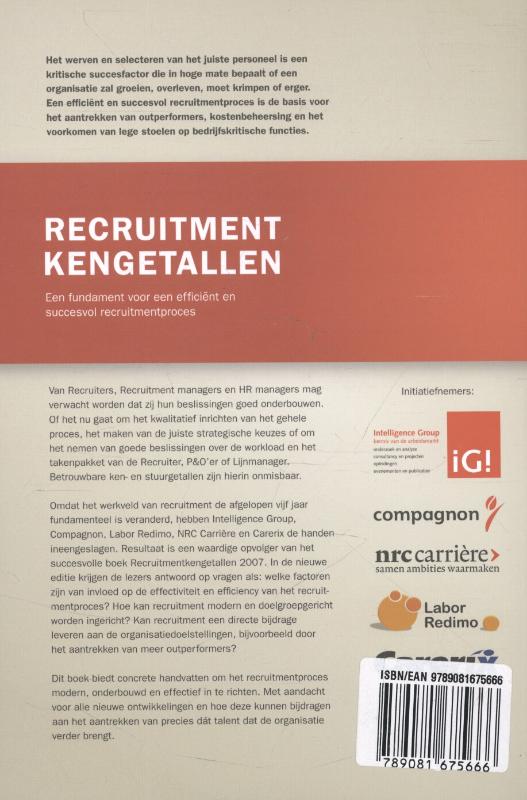 Achterkant van Recruitmentkengetallen 2013