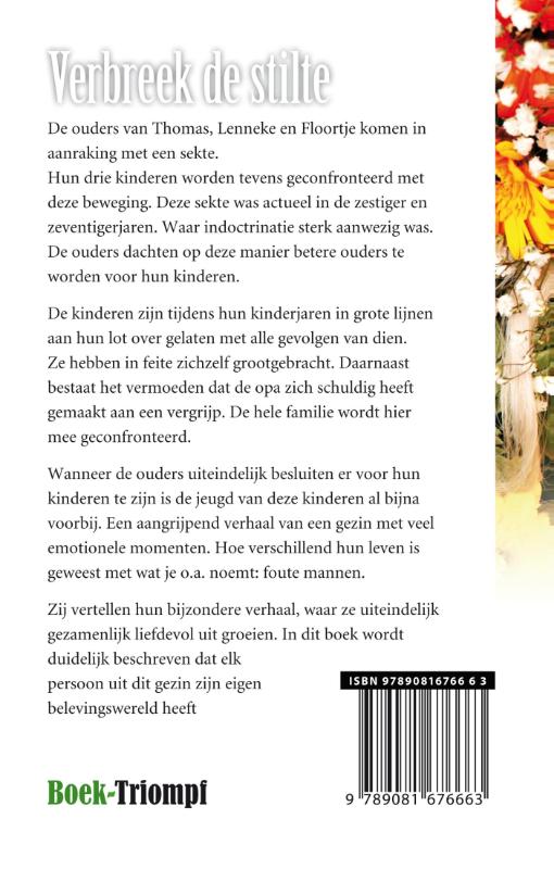 Achterkant van Verbreek de stilte