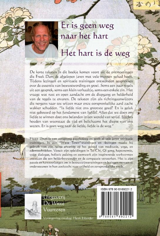 Achterkant van Er is geen weg naar het hart, het hart is de weg