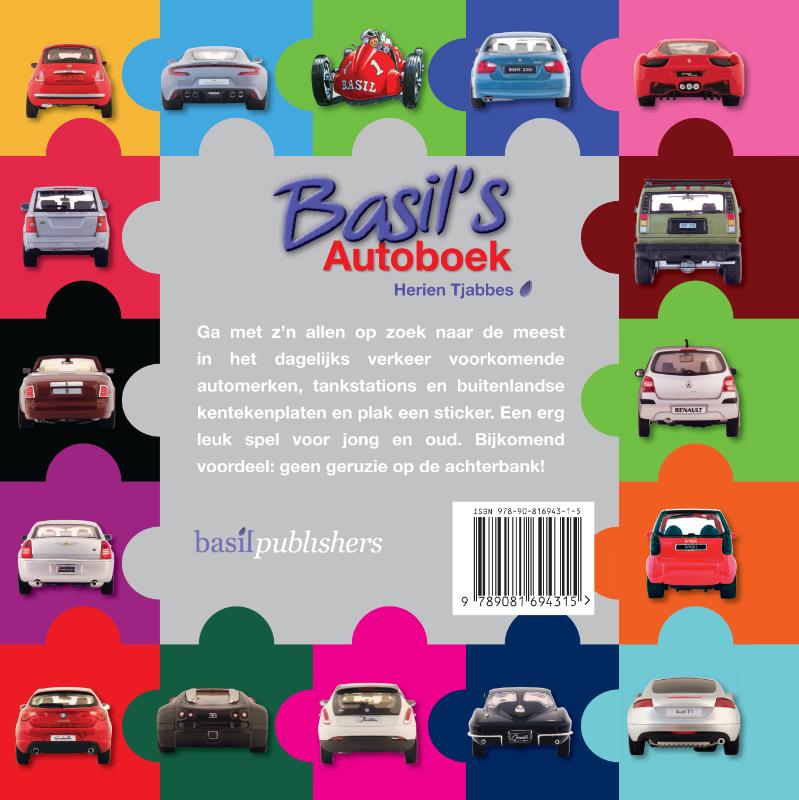 Achterkant van Basil's Autoboek
