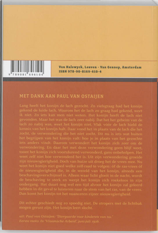 Achterkant van Jaargang 9 - nummer 1