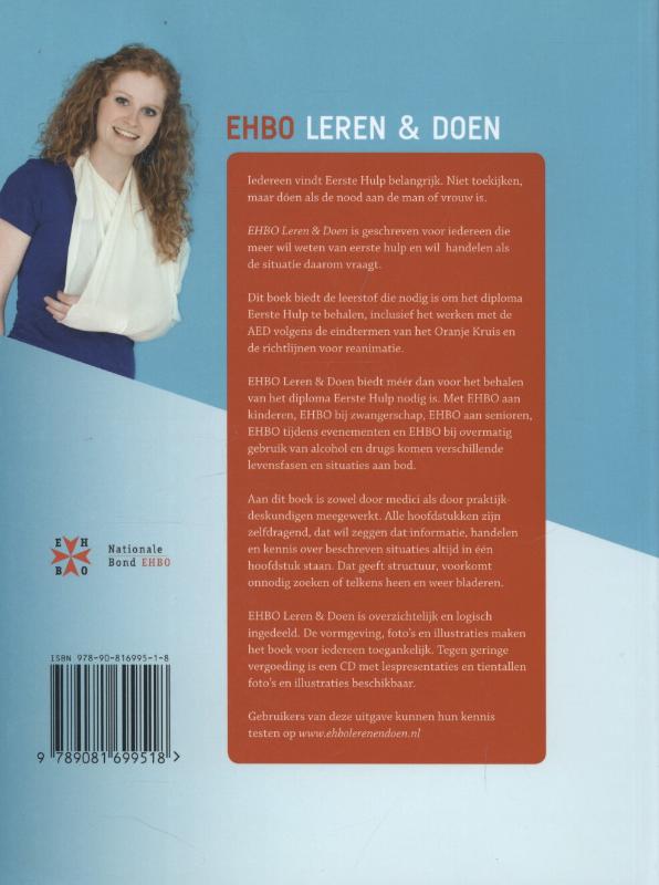 Achterkant van EHBO leren en doen