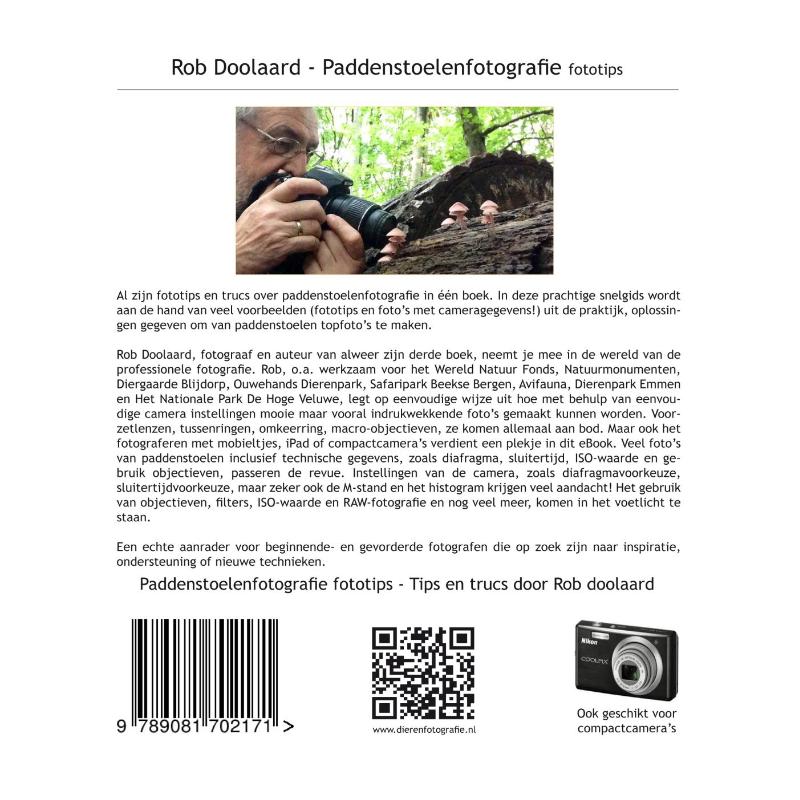 Achterkant van Paddenstoelenfotografie fototips