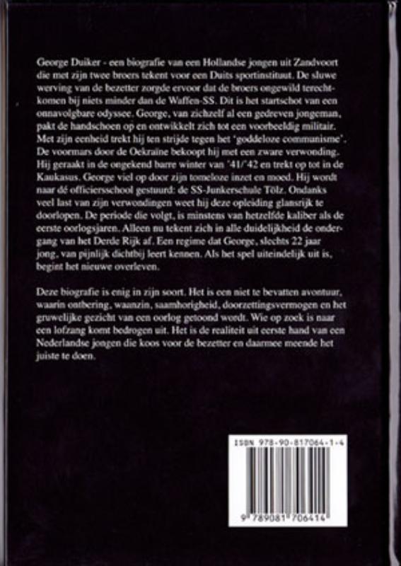 Achterkant van George Duiker