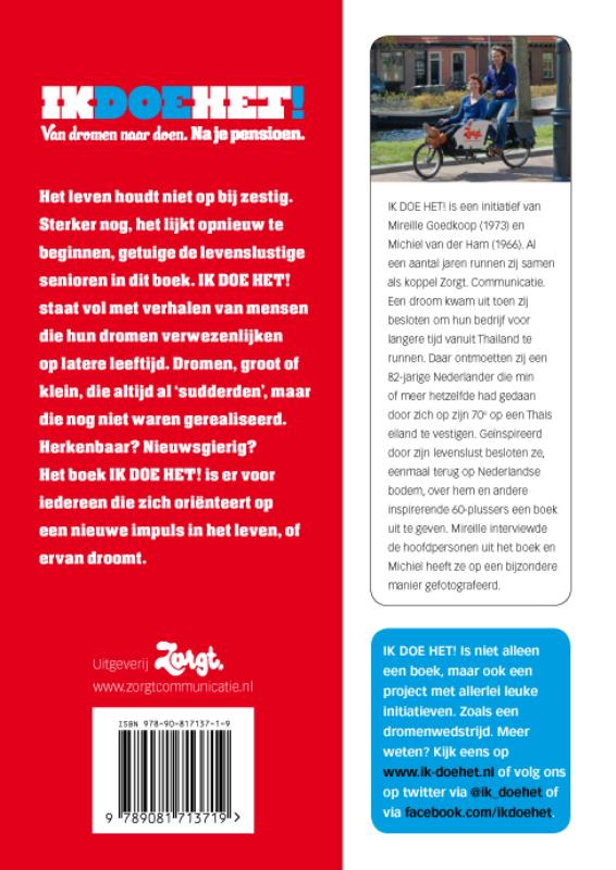 Achterkant van Ik doe het!