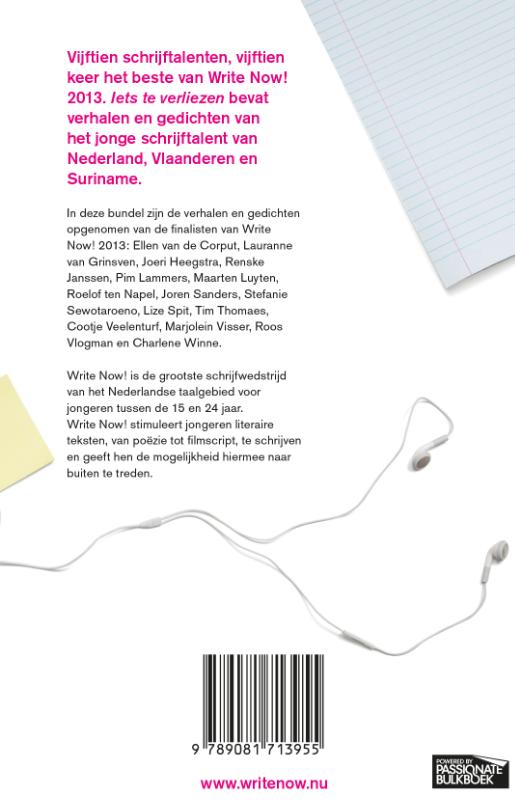 Achterkant van Iets te verliezen