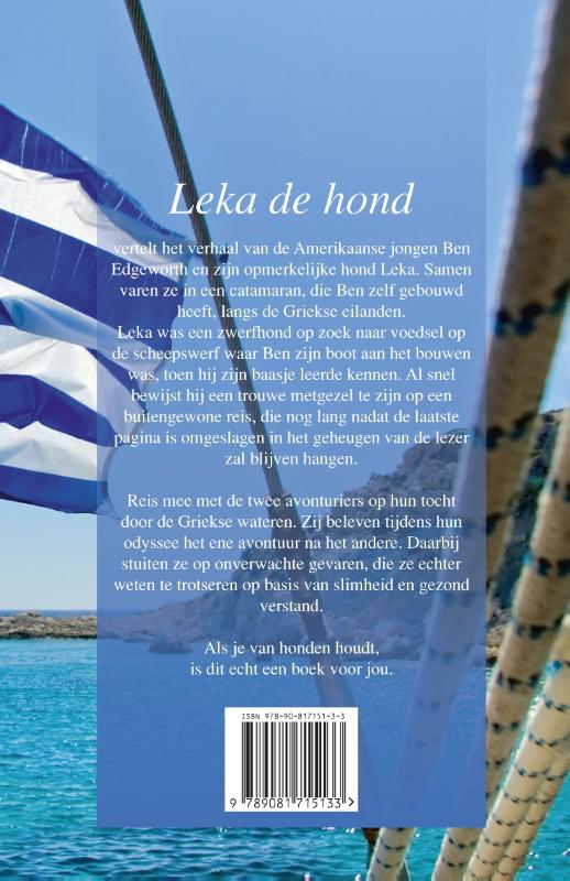 Achterkant van Leka de hond