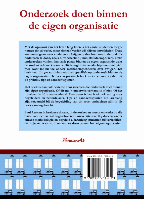 Achterkant van Onderzoek doen binnen de eigen organisatie
