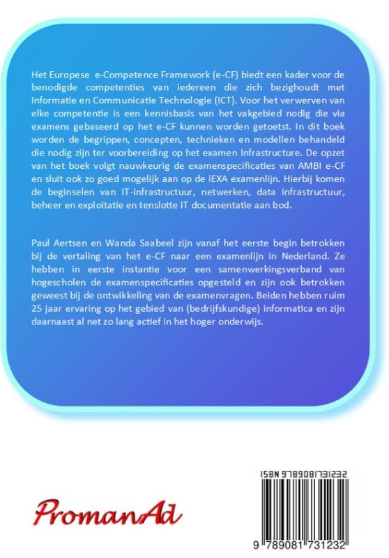 Achterkant van e-CF basisboek infrastructure